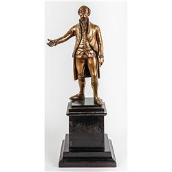 [Washington, George] Bronze Sculpture of Washington Giving 1st Inaugural Speech