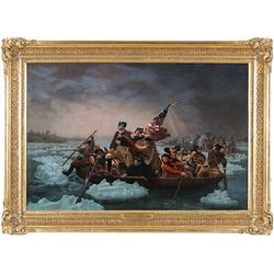[Washington, George] "Washington Crossing the Delaware," c. 1874, After Emanuel Leutze