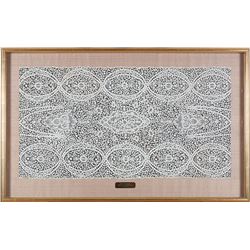 [Washington, Martha] Handmade Brussels Lace Riding Veil