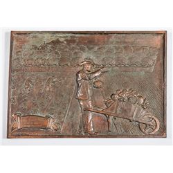 [Los Angeles' Farmers Market] 1935 Plaque Commemorating 1st Birthday