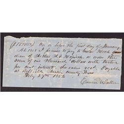 [Texas] Edwin Waller - Signer of the Texas Declaration of Independence