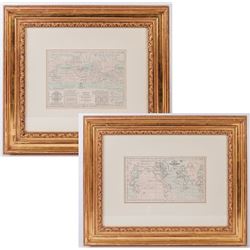 Johnson's World. Showing the Lines of Equal Magnetic Declination and the Circulation of the Winds an