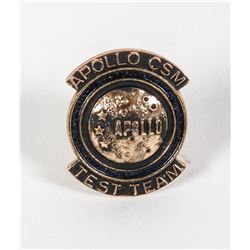 Rare "Apollo CSM Test Team" Lapel Pin.
