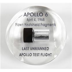 Apollo 6, 1968, FLOWN Heatshield Fragments