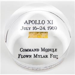 Apollo 11, 1969, FLOWN Gold Foil