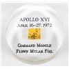 Image 1 : Apollo 16, 1972, FLOWN Gold Foil