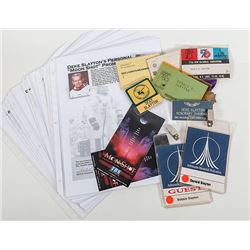 Deke Slayton's Personal Access Badge and Cards, 12+