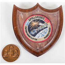 Deke Slayton?s Apollo/ Soyuz Wall Hanging ? 4" mission patch