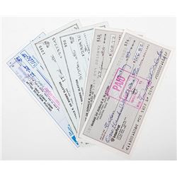 Deke Slayton Autographs ? signed checks.