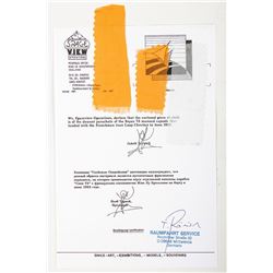 Flown -- Soyuz T5 Capsule Parachute Silk (3 pieces)