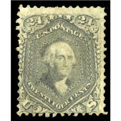 1863, 24c grayish lilac. F