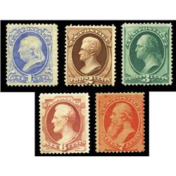 1870, 1c-7c, 5 different N.B.N.C. issues. generally Fine