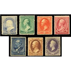 1887-88, 1c-90c American Bank Note Co. issue complete. F-VF