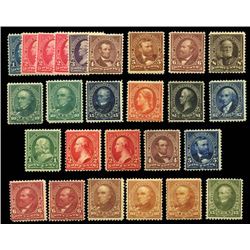 1895-98, 1c-$2, 26 different, including shades. OW FVF