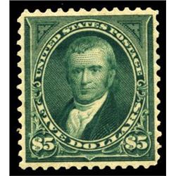 1895, $5 dark green. XF