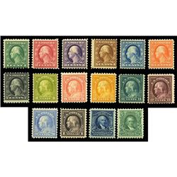 1916-17, 1c-$1 basic set complete. F-VF