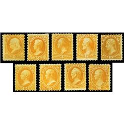 Agriculture Dept., 1873, 1c-30c complete. OW F