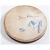 Image 1 : Drumhead Signed by Eric Clapton, David Gilmour, and Billy Gibbons
