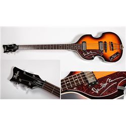 Bass Guitar Signed by Paul McCartney