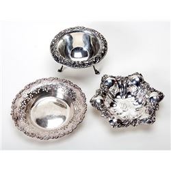 Three Sterling Silver Bowls