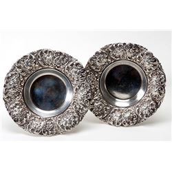 Two Sterling Nut Trays