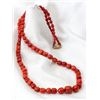 Image 1 : Coral Bead, 14K Yellow Gold Necklace