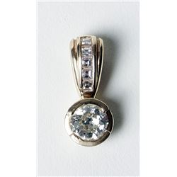 Diamond, 18K Yellow Gold Pendant
