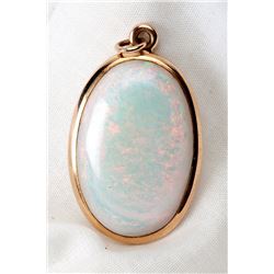 Opal, 14K Yellow Gold Pendant