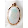 Image 1 : Opal, 14K Yellow Gold Pendant