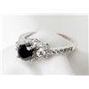 Image 1 : Lady's Black Diamond, Diamond, 14K White Gold Ring