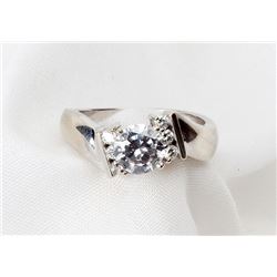 Lady's Diamond, 14K White Gold Ring