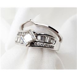 Lady's Diamond, 14K White Gold Wedding Ring Set