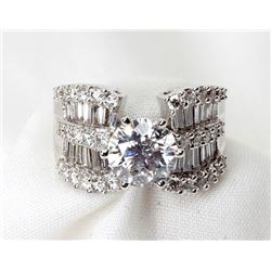 Lady's Diamond, 18K White Gold Ring