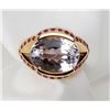 Image 1 : Lady's Kunzite, Ruby, 14K Yellow Gold Ring