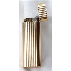 Cartier Ribbed Yellow Metal Lighter