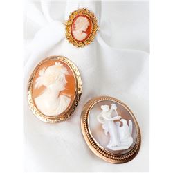 Collection of Cameo, Yellow Gold Jewelry