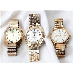 Collection of Gents Yellow Metal Wristwatches