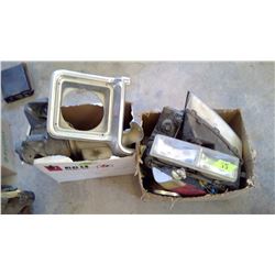 LOT OF ASSORTED TAIL LIGHTS, HEAD LIGHTS, ETC.