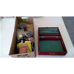 JEWELRY BOX + MISCELLANEOUS ITEMS