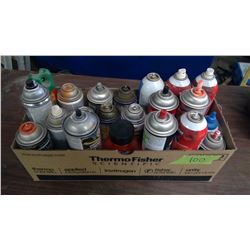 LOT OF ASSORTED AEROSOL CANS (PARTIAL)