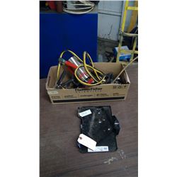 BOOSTER CABLES + MISCELLANEOUS TOOLS