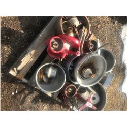 LOT OF CREAM SEPARATORS AND BOWLS