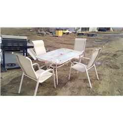 PATIO SET - TABLE AND FOUR CHAIRS