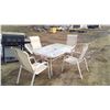 Image 1 : PATIO SET - TABLE AND FOUR CHAIRS