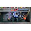 Image 2 : Tackle Box w/ Assorted Hooks & Line (Broken Latch)