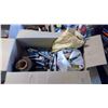 Image 1 : BOX OF ASSORTED ITEMS - BRACKETS, TWINE, ETC.