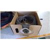 Image 2 : LOT OF EXTENSION CORDS AND BOX OF CABLE