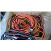 Image 5 : LOT OF EXTENSION CORDS AND BOX OF CABLE