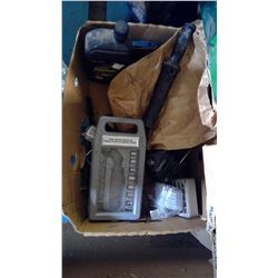 LOT OF ASSORTED ITEMS - BRACKETS, OIL, ETC.