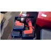 Image 8 : JOBMATE 18 VOLT CORDLESS DRILL, RED TOOL BOX WITH TOOLS AND SOCKET SET